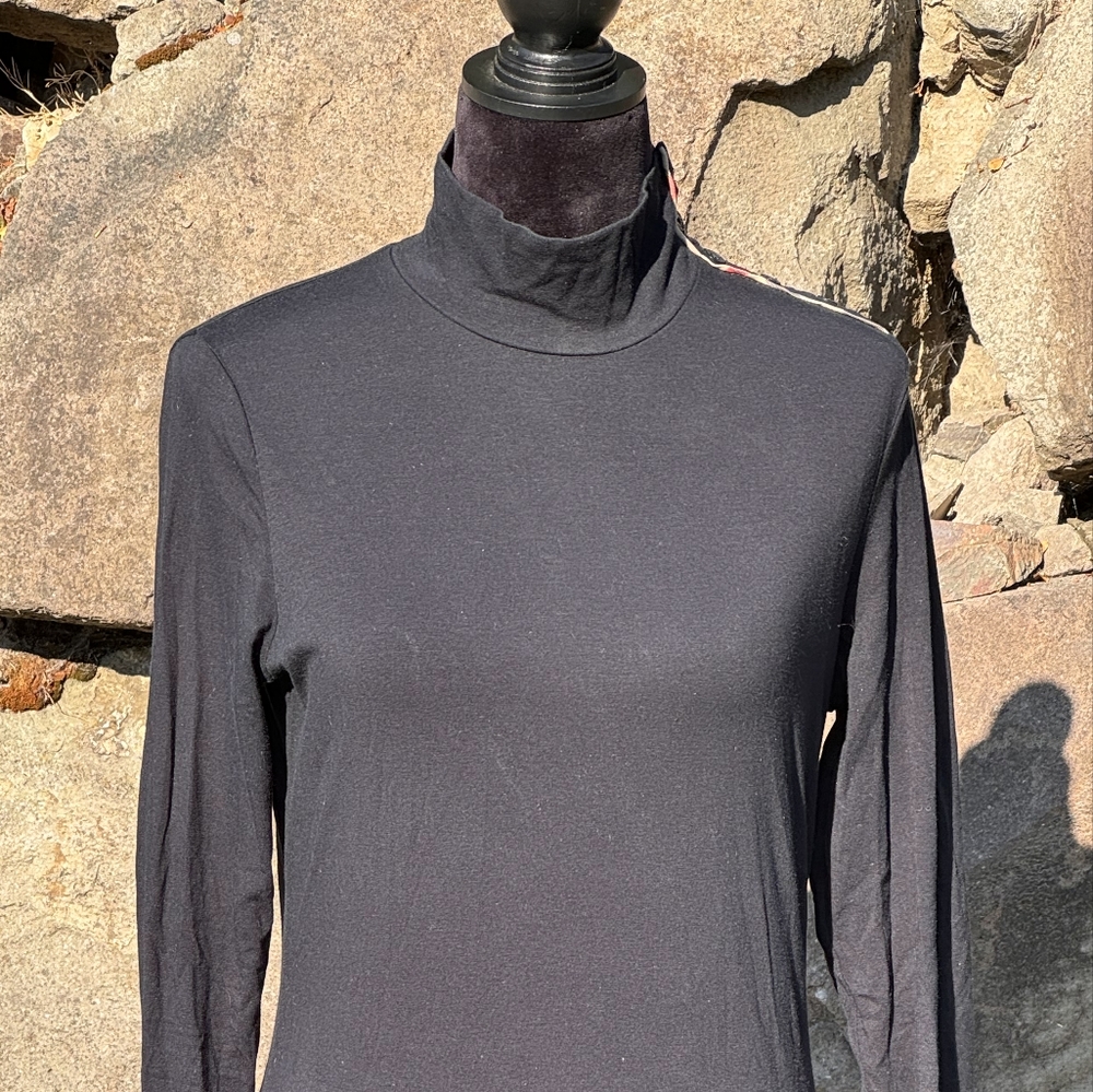 Burberry black long sleeve dress